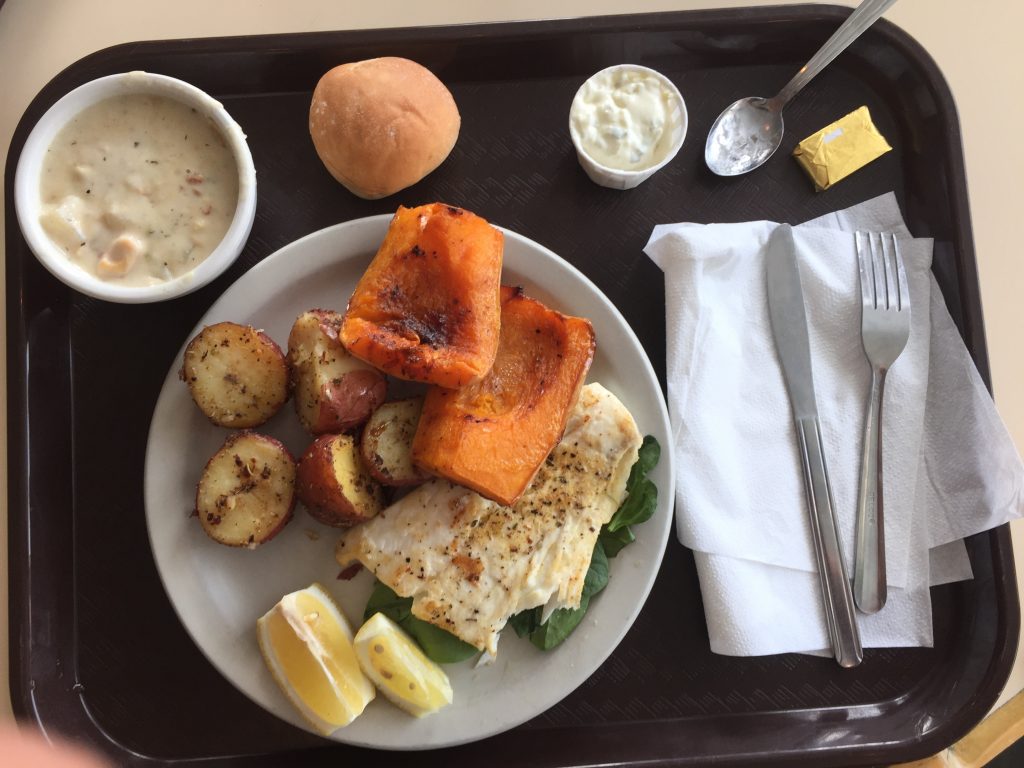 Halibut and Squash